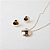 Conjunto Colar e Brincos Redondo Liso em Metal - Imagem 3