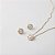 Conjunto Colar e Brincos Redondo Liso em Metal - Imagem 1