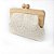 Bolsa Clutch Estilo Crochet com Fecho de Madeira - Imagem 1