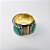 Pulseira Bracelete em Metal com Pedras Turquesa e Detalhes Trabalhados - Imagem 1