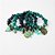 Kit 4 Pulseiras de Pedras Irregulares com Pingentes e Detalhes em Metal - Imagem 1