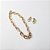Conjunto de Colar e Brincos de Metal com Elos Ovais - Imagem 1