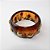 Pulseira Bracelete em Resina com Tachas Douradas - Imagem 1