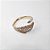 Bracelete de Metal Folha com Cristais Cravejados - Imagem 1