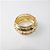 Pulseira Bracelete Largo de Metal com Textura e Tachas - Imagem 1