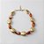 Colar de Metal Curto com Mix de Resina Coral e Dourado - Imagem 1