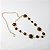 Cinto Metal Placas Marrom e Dourado - Imagem 1