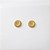 Brinco Metal Botão Dourado - Imagem 1