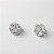 Brinco Metal Zircone Esfera Cravejada - Imagem 1