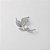 Broche de Metal em Formato de Folha com Pérola e Strass - Imagem 1
