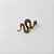 Broche de Metal Cobra com Strass - Imagem 1