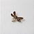 Broche de Metal Abelha com Strass e Pedraria - Imagem 1