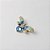 Broche de Metal Abelha Esmaltado com Strass e Pedraria - Imagem 1
