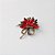 Broche de Metal Flor em Zircônia com Laço - Imagem 4