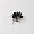 Broche de Metal Flor em Zircônia com Laço - Imagem 3
