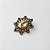 Broche Maxi de Metal com Pedra Facetada e Strass - Imagem 4