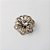 Broche de Metal Flor com Strass e Pedra Central - Imagem 2