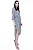 Vestido Chemise Midi Evase Crepe Estampado Gravataria Folhinhas - Imagem 3