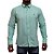 Camisa Social Oxford Manga Longa Verde Claro Logo Colorido - Imagem 1