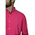 Camisa Social Oxford Manga Longa Rosa Pink Logo Clássico Celeste - Imagem 2