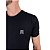 Camiseta Kingejoe Preto Slim Estampada Peito Logo Branco - Imagem 2