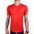 Camiseta Kingejoe Vermelho Slim Estampada Peito - Imagem 1