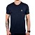 Camiseta Kingejoe Marinho Slim Estampada Peito - Imagem 1