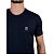 Camiseta Kingejoe Marinho Slim Estampada Peito - Imagem 2