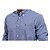 Camisa Ralph Lauren Micro Xadrez Azul Royal Logo Colorido - Imagem 3