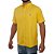 Camisa Social Oxford Manga Curta Amarelo Mostarda Logo Clássico - Imagem 3