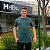 Camiseta Manhattan Jeans Verde Militar Logo Clássico Bordado - Imagem 1
