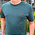 Camiseta Manhattan Jeans Verde Militar Logo Clássico Bordado - Imagem 2
