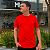 Camiseta Manhattan Jeans Vermelho Logo Clássico Bordado - Imagem 2