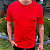 Camiseta Manhattan Jeans Vermelho Logo Clássico Bordado - Imagem 4