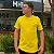 Camiseta Manhattan Jeans Amarelo Logo Clássico Bordado - Imagem 2