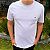Camiseta Manhattan Jeans Branco Logo Clássico Bordado - Imagem 4
