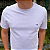 Camiseta Manhattan Jeans Branco Logo Clássico Bordado - Imagem 3