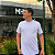 Camiseta Manhattan Jeans Branco Logo Clássico Bordado - Imagem 2