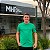 Camiseta Manhattan Jeans Verde Bandeira Logo Clássico Bordado - Imagem 1