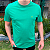 Camiseta Manhattan Jeans Verde Bandeira Logo Clássico Bordado - Imagem 3