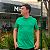 Camiseta Manhattan Jeans Verde Bandeira Logo Clássico Bordado - Imagem 2
