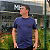 Camiseta Manhattan Jeans Marinho Logo Clássico Bordado - Imagem 2
