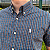 Camisa Social Manga Curta Xadrez Multi Color Listras Logo Clássico Branco - Imagem 2