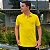Polo Manhattan Jeans Amarelo Logo Clássico Bordado - Imagem 2