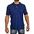 Polo Manhattan Jeans Azul Royal Logo Clássico Bordado - Imagem 1