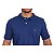 Polo Manhattan Jeans Azul Royal Logo Clássico Bordado - Imagem 2