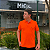 Polo Manhattan Jeans Laranja Logo Clássico Bordado - Imagem 2