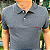 Polo Manhattan Jeans Preto Mescla Logo Clássico Bordado - Imagem 5