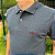 Polo Manhattan Jeans Preto Mescla Logo Clássico Bordado - Imagem 3