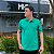 Polo Manhattan Jeans Verde Bandeira Logo Clássico Bordado - Imagem 2